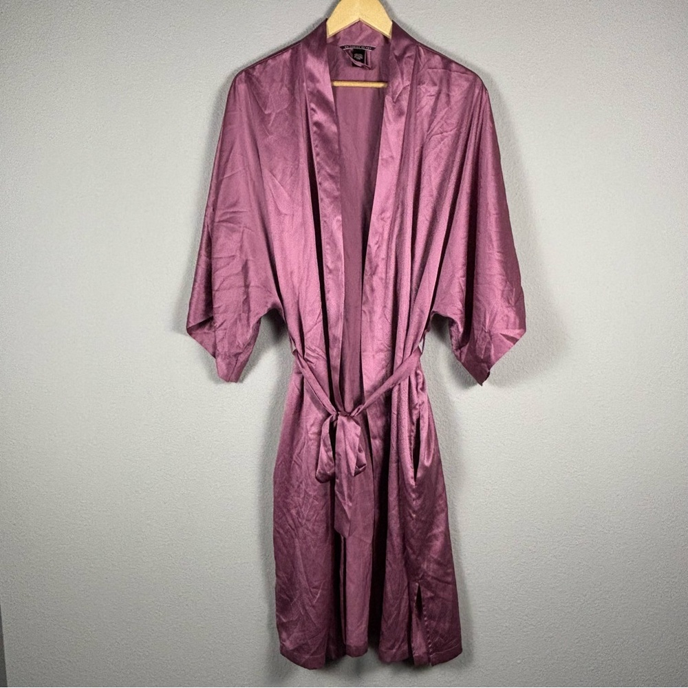 🔮 Victoria’s Secret VS Women’s Large Pink Rose Colored Robe with Pockets